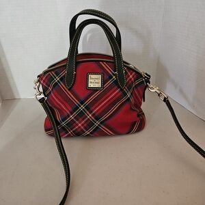Dooney & Bourke Red Tartan Crossbody Bag